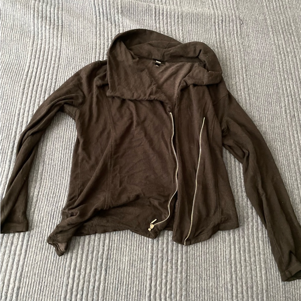 Black asymmetrical sweater